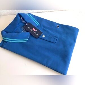 Vineyard Vines Mens Plaited Collar Heritage Pique Polo Shirt New in Pack…